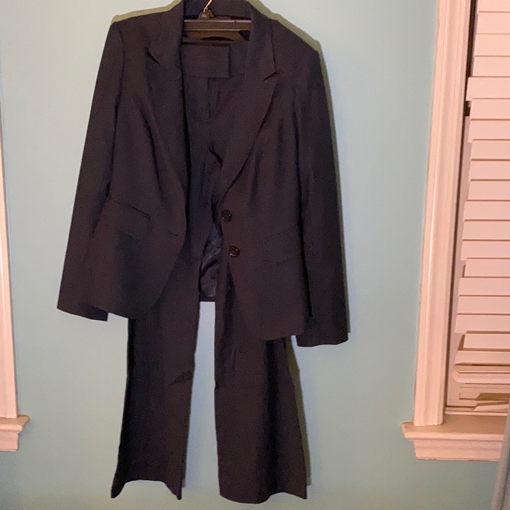 The Limited navy blue suit. Jacket size 10. Pants size 12.